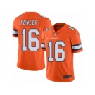 Youth Nike Denver Broncos #16 Bennie Fowler Limited Orange Rush NFL Jersey