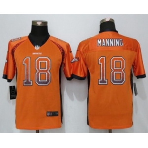 Youth Nike Denver Broncos #18 Peyton Manning Drift Fashion Orange Jersey