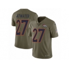 Youth Nike Denver Broncos #27 Steve Atwater Limited Olive 2017 Salute to Service NFL Jersey