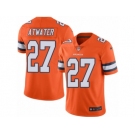 Youth Nike Denver Broncos #27 Steve Atwater Limited Orange Rush NFL Jersey