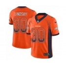 Youth Nike Denver Broncos #30 Phillip Lindsay Limited Orange Rush Drift Fashion NFL Jersey