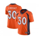 Youth Nike Denver Broncos #30 Phillip Lindsay Orange Team Color Vapor Untouchable Limited Player NFL Jersey