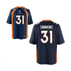 Youth Nike Denver Broncos #31 Justin Simmons Navy Blue Alternate NFL Jersey