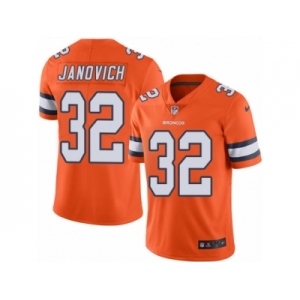 Youth Nike Denver Broncos #32 Andy Janovich Limited Orange Rush NFL Jersey