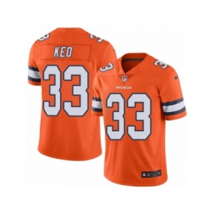 Youth Nike Denver Broncos #33 Shiloh Keo Limited Orange Rush NFL Jersey
