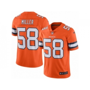 Youth Nike Denver Broncos #58 Von Miller Limited Orange Rush NFL Jersey