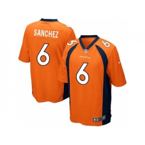 Youth Nike Denver Broncos #6 Mark Sanchez Orange Team Color Stitched NFL New Elite Jersey