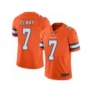 Youth Nike Denver Broncos #7 John Elway Limited Orange Rush NFL Jersey