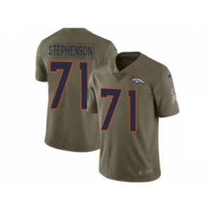 Youth Nike Denver Broncos #71 Donald Stephenson Limited Olive 2017 Salute to Service NFL Jersey