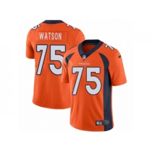 Youth Nike Denver Broncos #75 Menelik Watson Vapor Untouchable Limited Orange Team Color NFL Jersey