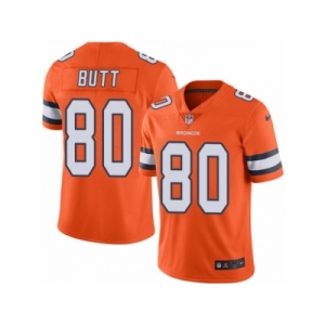 Youth Nike Denver Broncos #80 Jake Butt Limited Orange Rush NFL Jersey