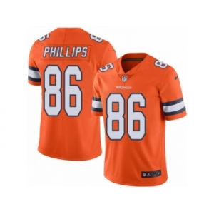 Youth Nike Denver Broncos #86 John Phillips Limited Orange Rush NFL Jersey