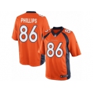 Youth Nike Denver Broncos #86 John Phillips Limited Orange Team Color NFL Jersey