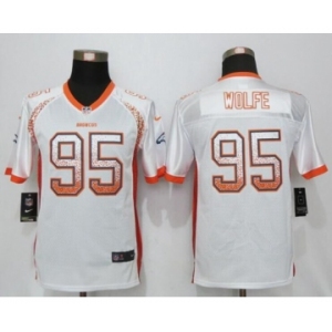 Youth Nike Denver Broncos #95 Derek Wolfe Drift Fashion White Jersey