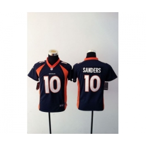 nike youth nfl jerseys denver broncos #10 sanders blue[nike][sanders]