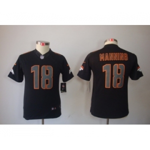 nike youth nfl jerseys denver broncos #18 manning black[nike impact limited