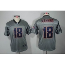 nike youth nfl jerseys denver broncos #18 manning grey[Elite shadow]