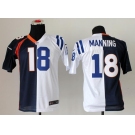 nike youth nfl jerseys denver broncos #18 manning white-blue-orange[nike split][new]