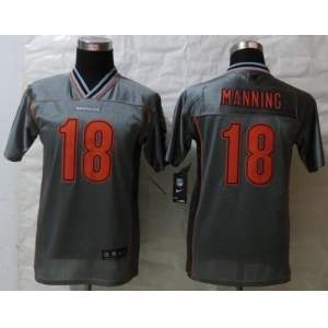 nike youth nfl jerseys denver broncos #18 peyton manning grey[nike vapor]