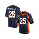 nike youth nfl jerseys denver broncos #25 harris jr blue[nike]
