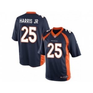 nike youth nfl jerseys denver broncos #25 harris jr blue[nike]