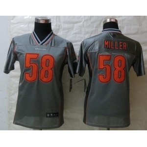 nike youth nfl jerseys denver broncos #58 von miller grey[nike vapor]