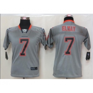 nike youth nfl jerseys denver broncos #7 john elway grey[nike lights out]