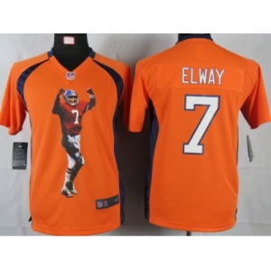 nike youth nfl jerseys denver broncos #7 john elway orange[portrait fashion]