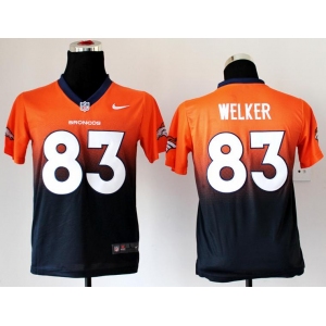 nike youth nfl jerseys denver broncos #83 wes welker orange-blue[nike drift fashion][second version]