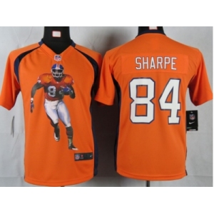 nike youth nfl jerseys denver broncos #84 sharpe orange[portrait fashion]