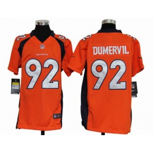 nike youth nfl jerseys denver broncos #92 dumervil orange[nike]