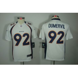 nike youth nfl jerseys denver broncos #92 dumervil white[nike limited]