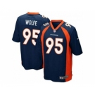 nike youth nfl jerseys denver broncos #95 wolfe blue[nike]