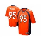 nike youth nfl jerseys denver broncos #95 wolfe orange[nike]