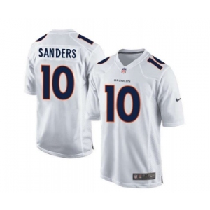 youth nike nfl jerseys denver broncos #10 sanders white[new game][sanders]