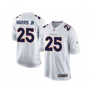 youth nike nfl jerseys denver broncos #25 harris jr white[new game]