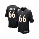 Men Nike Baltimore Ravens #66 Ryan Jensen Game Black Alternate NFL Jersey