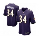 Men's Baltimore Ravens #34 Anthony Averett Game Purple Team Color Football Jersey