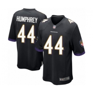 Men's Baltimore Ravens #44 Marlon Humphrey Game Black Alternate Football Jersey