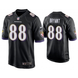 Men's Baltimore Ravens #88 Bryant Game Black Football Jersey