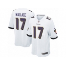 Men's Nike Baltimore Ravens #17 Mike Wallace Game White NFL Jersey