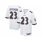 Men's Nike Baltimore Ravens #23 Tony Jefferson Game White NFL Jersey