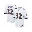 Men's Nike Baltimore Ravens #32 Eric Weddle Game White NFL Jersey