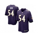 Men's Nike Baltimore Ravens #54 Zach Orr Game Purple Team Color NFL Jersey