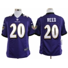 nike nfl baltimore ravens #20 reed purple[game]