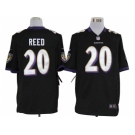 nike nfl jerseys baltimore ravens #20 reed black[game]