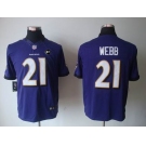 nike nfl jerseys baltimore ravens #21 webb purple[nike limited Art Patch]