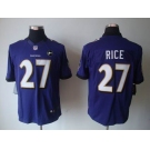 nike nfl jerseys baltimore ravens #27 ray rice purple[nike limited Art Patch]