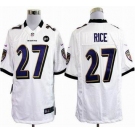 nike nfl jerseys baltimore ravens #27 ray rice white[game Art Patch]