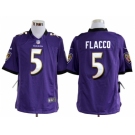 nike nfl jerseys baltimore ravens #5 flacco purple[game]